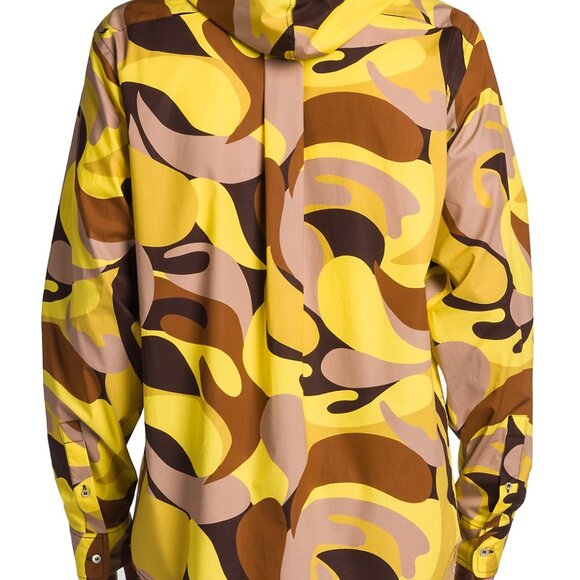 BNWT SS22 MARNI ABSTRACT PRINT HOODED SHIRT 48 - Picture 11 of 11